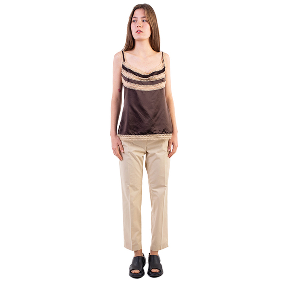 Red Valentino Blouse Women size L Burly Wood
